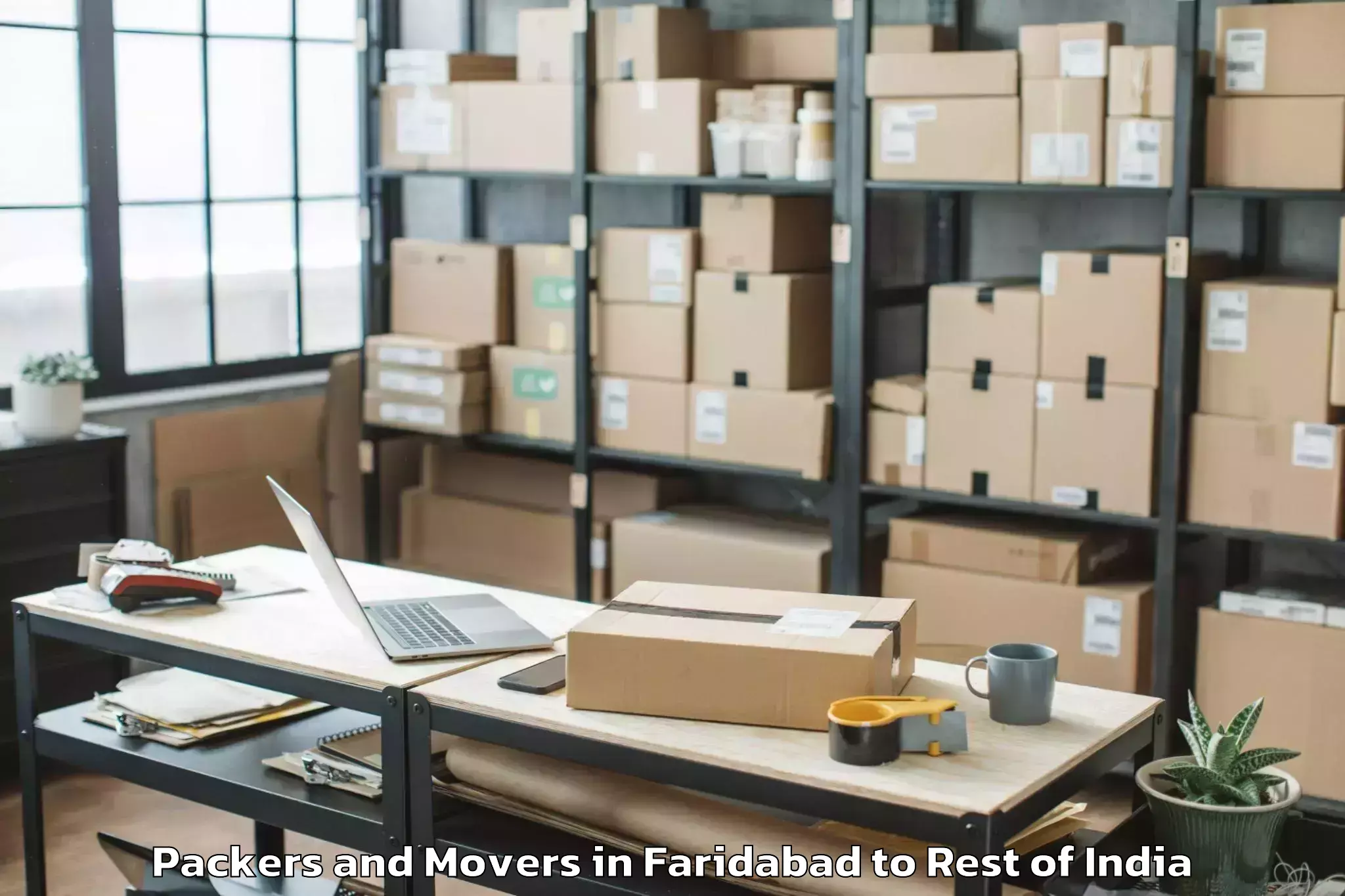 Book Faridabad to Kherwara Chhaoni Packers And Movers